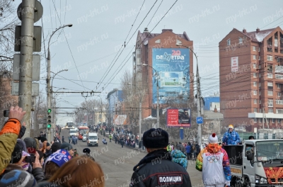 Stage of the Olympic torch relay Sochi 2014 in Irkutsk_6