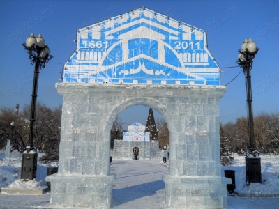 Ледяные фигурки. Сквер Кирова. Зима 2010-2011 