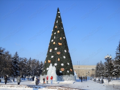 Главная елка Иркутской области. Сквер Кирова. Зима 2010-2011 